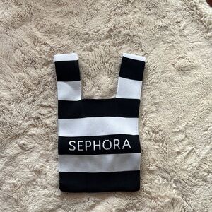 Sephora Black and White Striped Tote